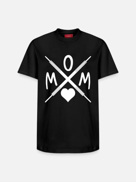 Mom - Mutter - Mama - Relaxed Unisex Supima Cotton T-Shirt – by SPREAD - black