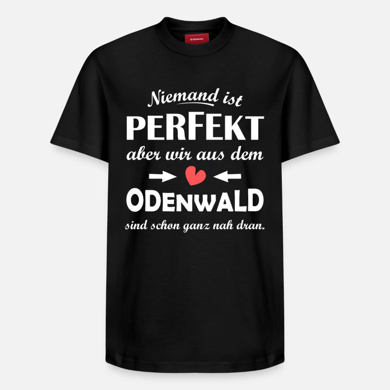 Odenwald - Relaxed Unisex Supima Cotton T-Shirt – von SPREAD - Schwarz