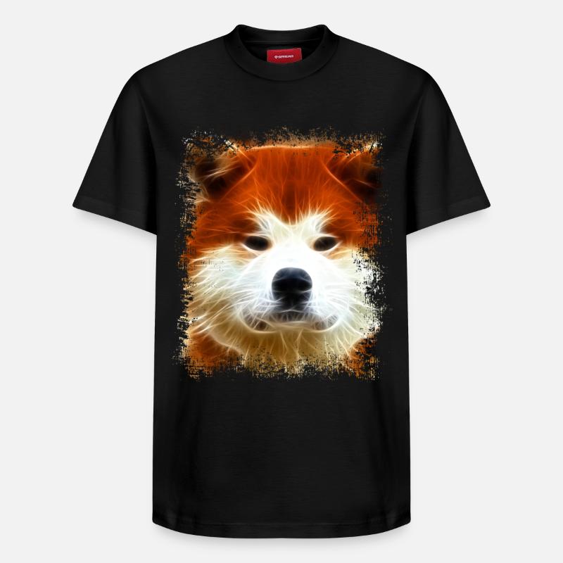 Akita - T-shirt unisexe décontracté en coton Supima – de SPREAD - noir