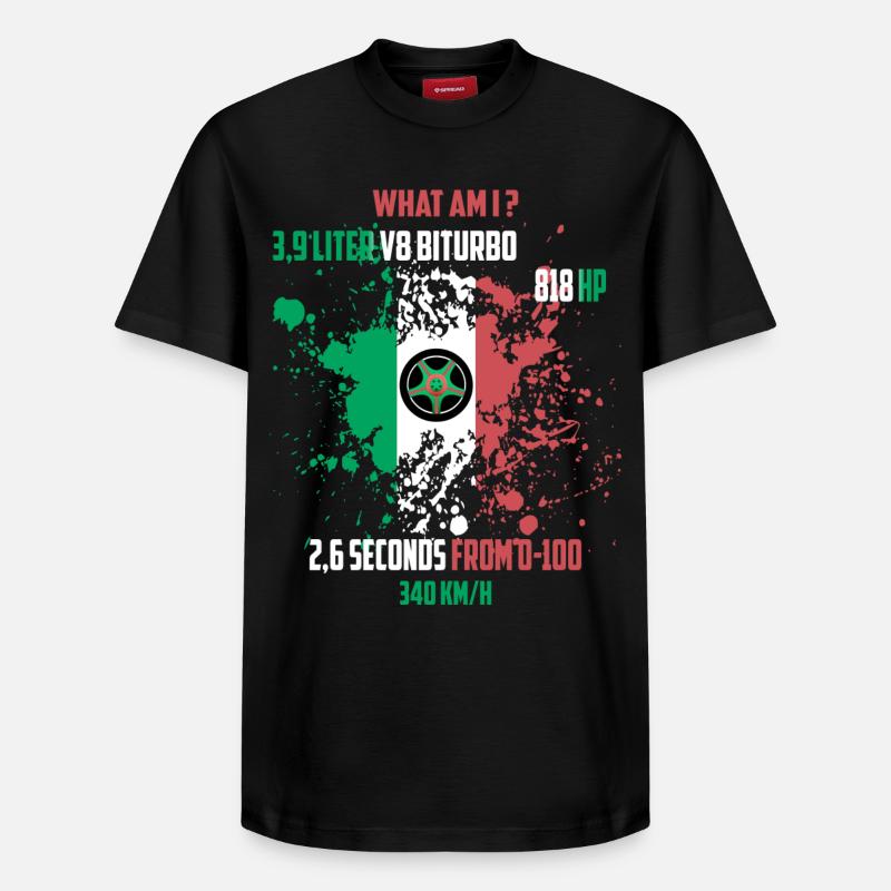 Pilote de course - T-shirt unisexe décontracté en coton Supima – de SPREAD - noir