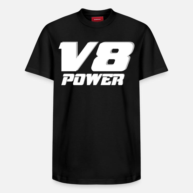 V8 - Relaxed Unisex Supima Cotton T-Shirt – by SPREAD - black