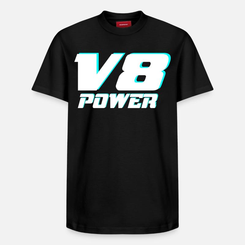 V8 - Relaxed Unisex Supima Cotton T-Shirt – by SPREAD - black