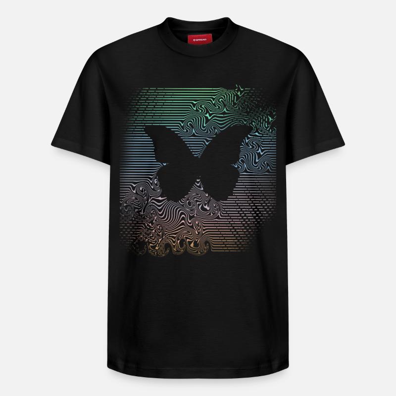 Papillon - T-shirt unisexe décontracté en coton Supima – de SPREAD - noir