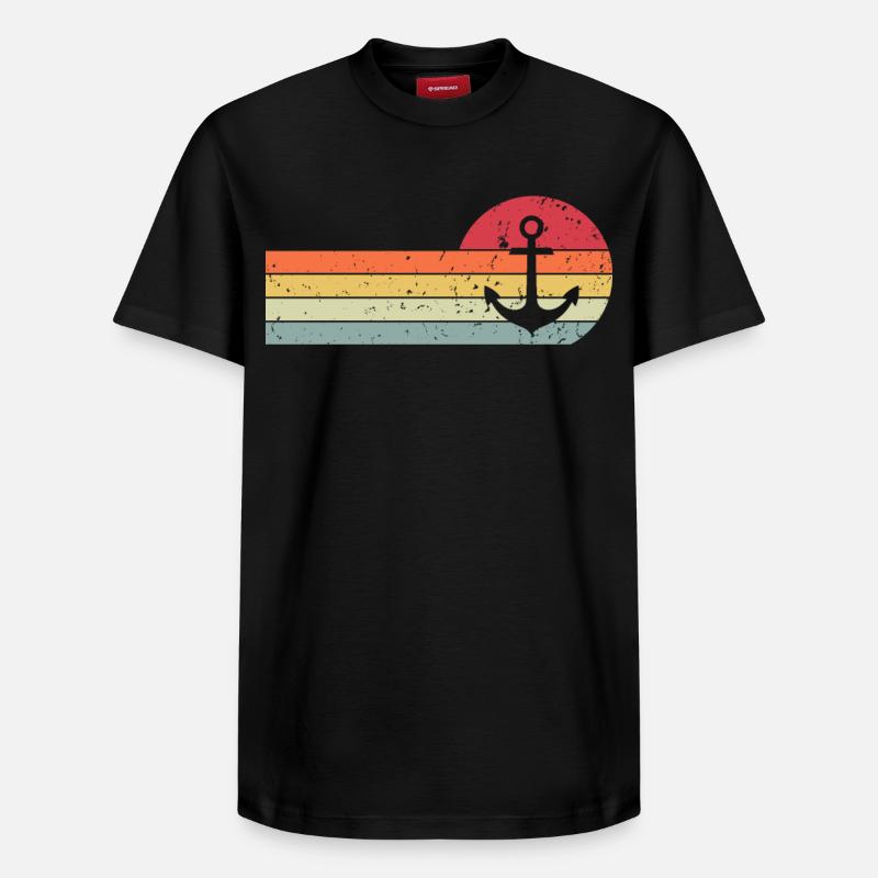 Anker - Relaxed Unisex Supima Cotton T-Shirt – von SPREAD - Schwarz
