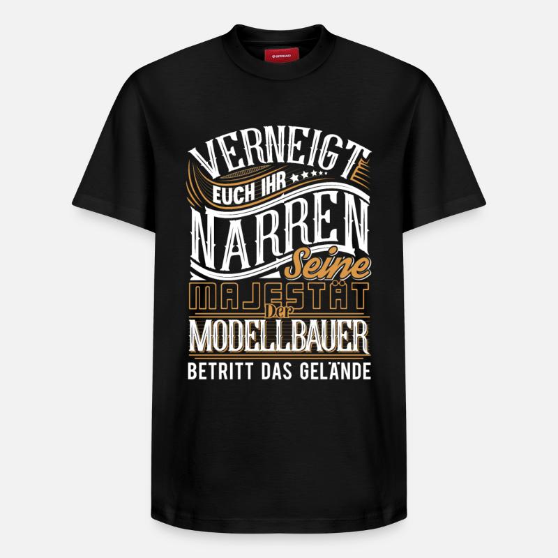 Modellbauer - Relaxed Unisex Supima Cotton T-Shirt – von SPREAD - Schwarz