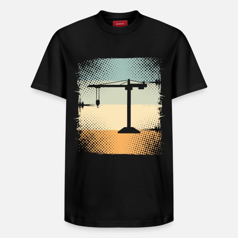 Grue - T-shirt unisexe décontracté en coton Supima – de SPREAD - noir