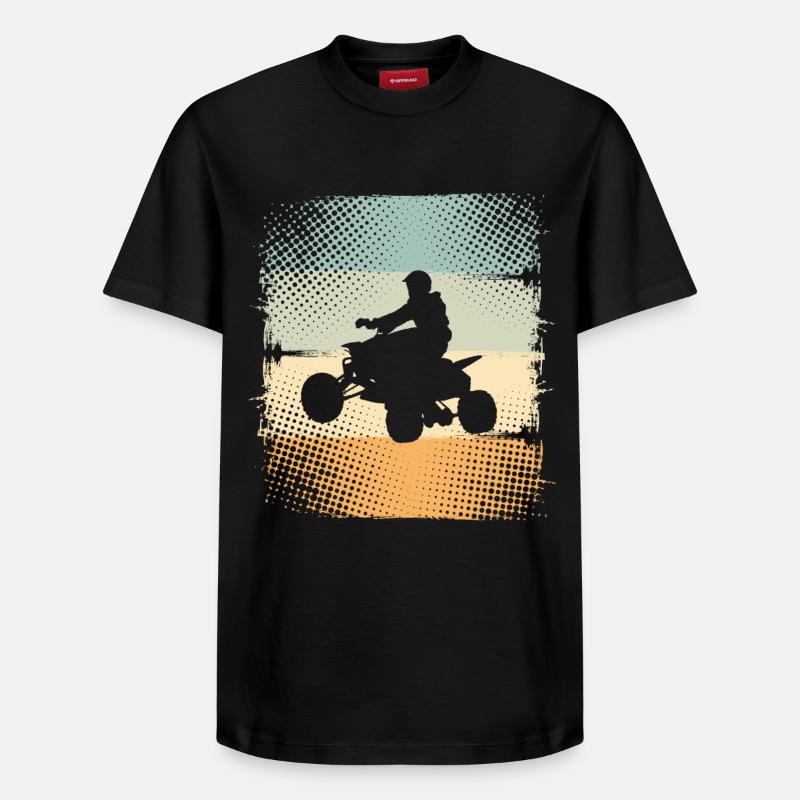Quad - T-shirt unisexe décontracté en coton Supima – de SPREAD - noir