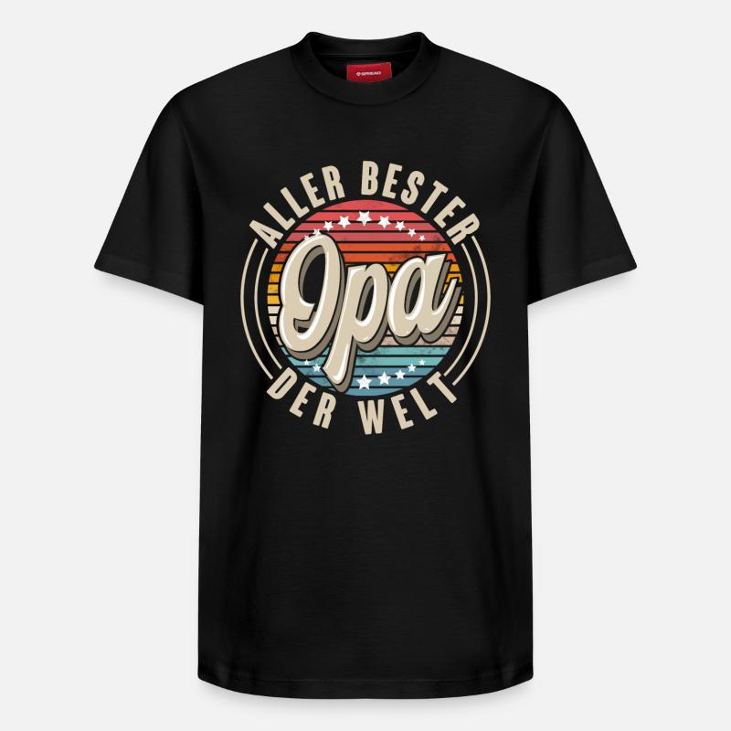 Opa - Relaxed Unisex Supima Cotton T-Shirt – von SPREAD - Schwarz