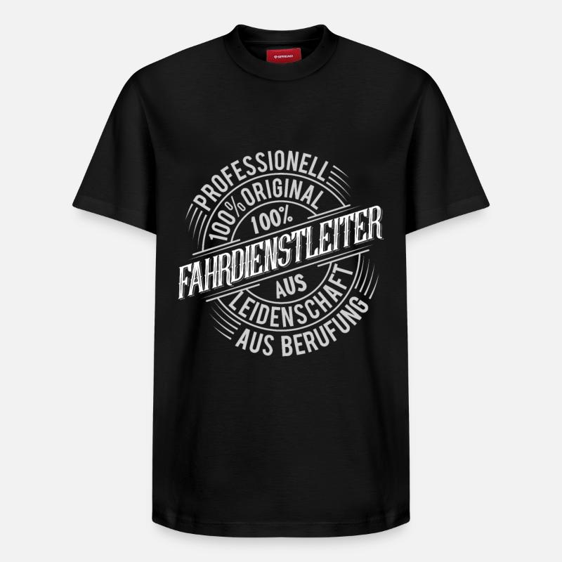Fahrdienstleiter - Relaxed Unisex Supima Cotton T-Shirt – von SPREAD - Schwarz