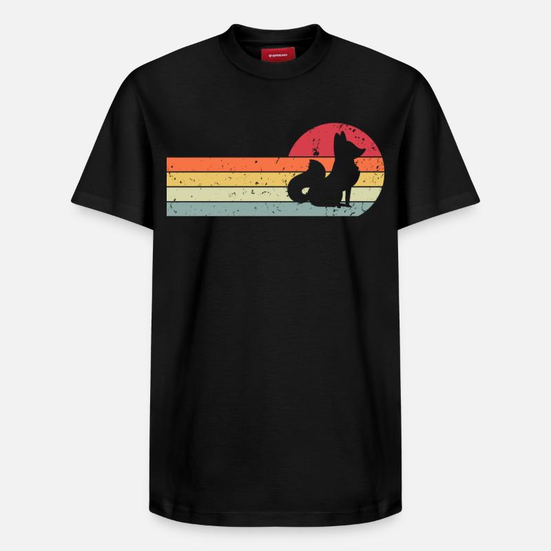 Renard - T-shirt unisexe décontracté en coton Supima – de SPREAD - noir