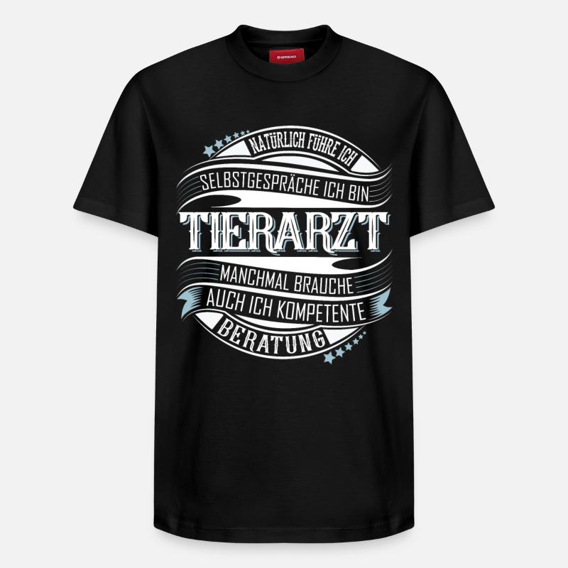 Tierarzt - Relaxed Unisex Supima Cotton T-Shirt – von SPREAD - Schwarz