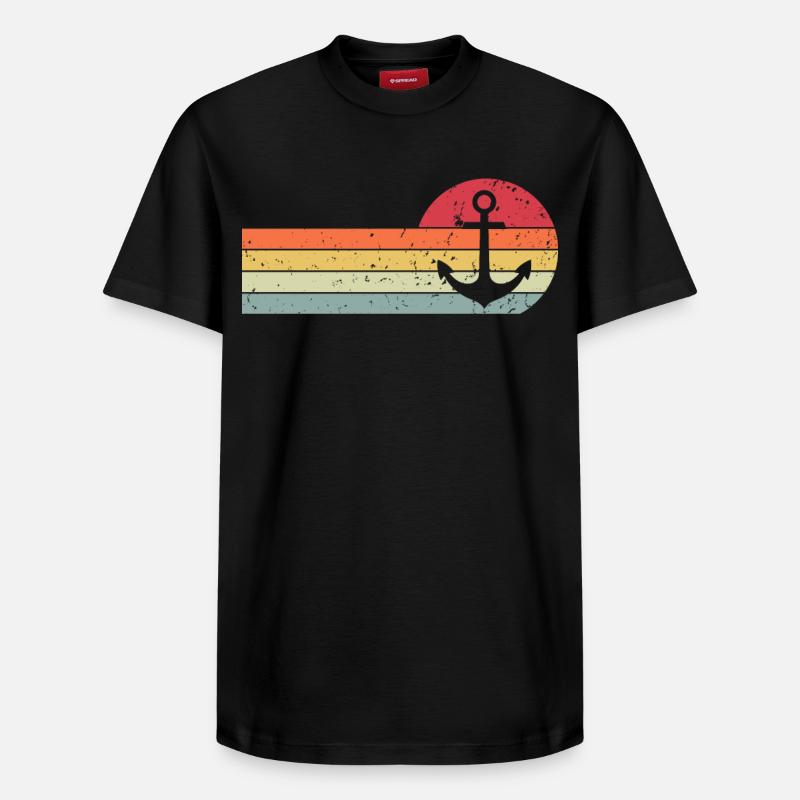Anker - Relaxed Unisex Supima Cotton T-Shirt – von SPREAD - Schwarz