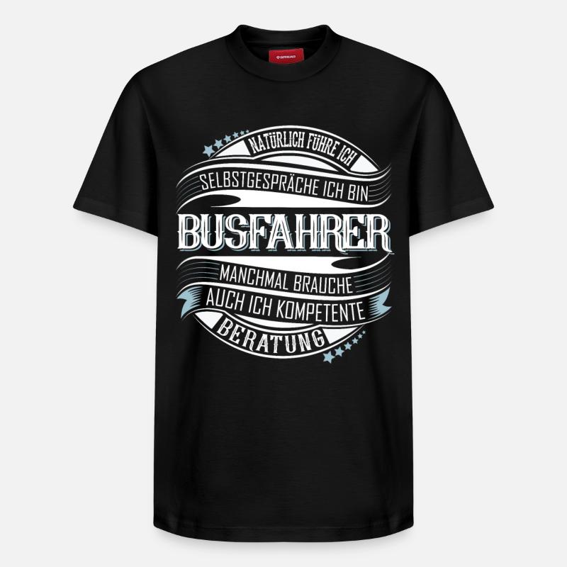 Busfahrer - Relaxed Unisex Supima Cotton T-Shirt – von SPREAD - Schwarz