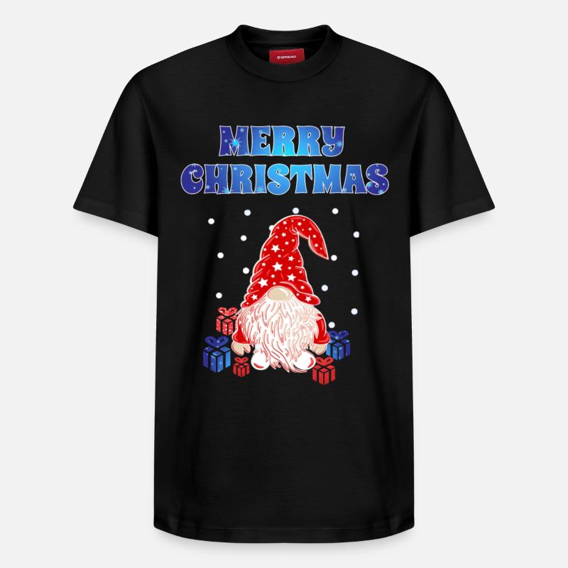 Gnome de Noël - T-shirt unisexe décontracté en coton Supima – de SPREAD - noir