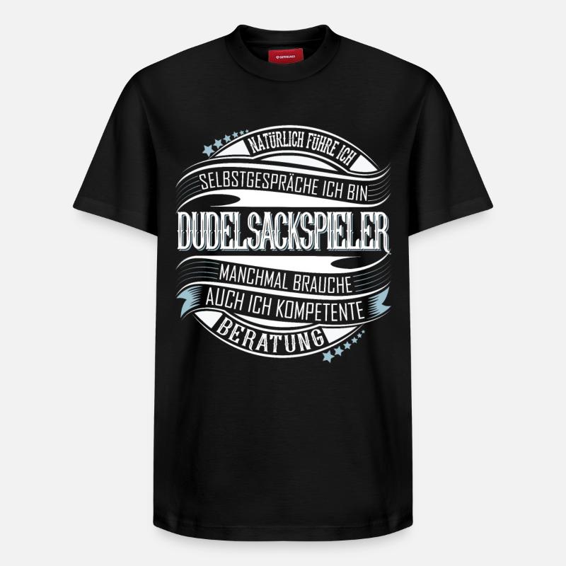 Dudelsack - Relaxed Unisex Supima Cotton T-Shirt – von SPREAD - Schwarz