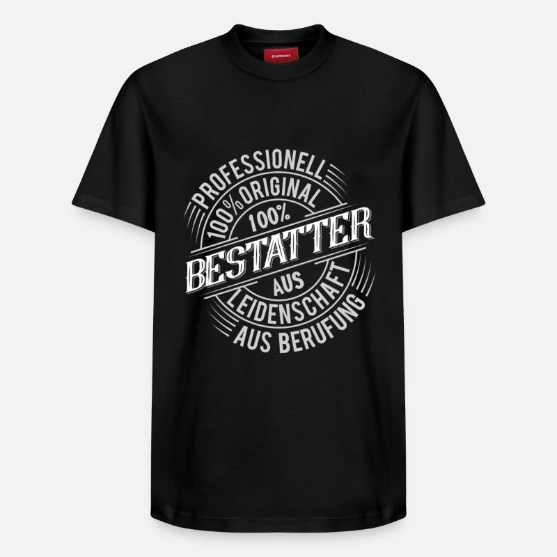 Bestatter - Relaxed Unisex Supima Cotton T-Shirt – von SPREAD - Schwarz