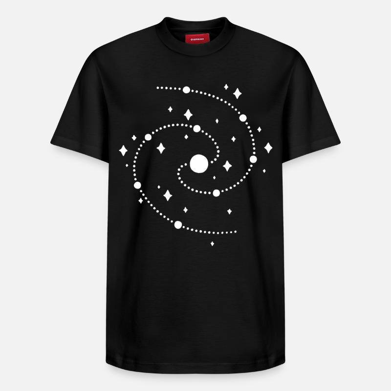 étrange galaxie - T-shirt unisexe décontracté en coton Supima – de SPREAD - noir