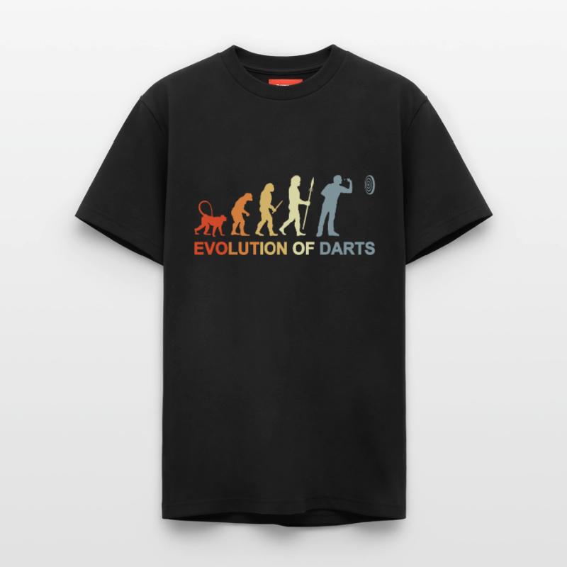 Évolution des fléchettes vintage T-shirt unisexe décontracté en coton Supima – de SPREAD