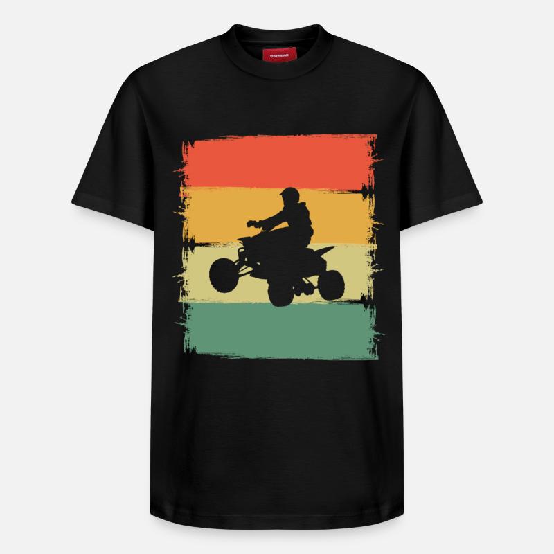 Quad - Relaxed Unisex Supima Cotton T-Shirt – von SPREAD - Schwarz