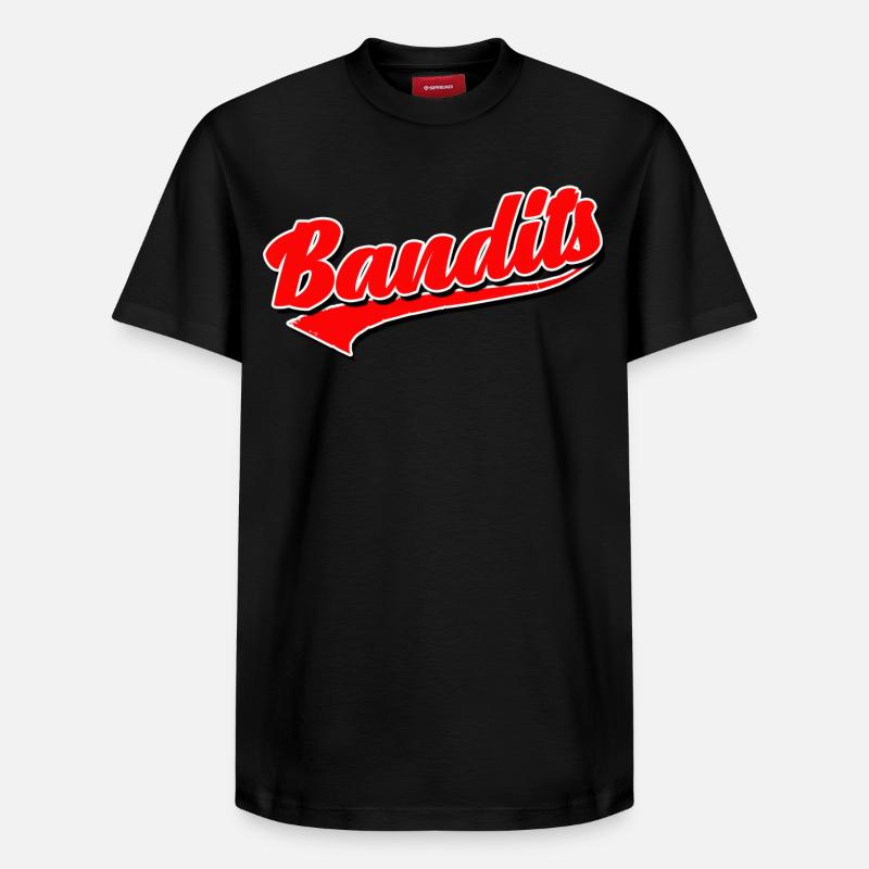 Bandits - T-shirt unisexe décontracté en coton Supima – de SPREAD - noir