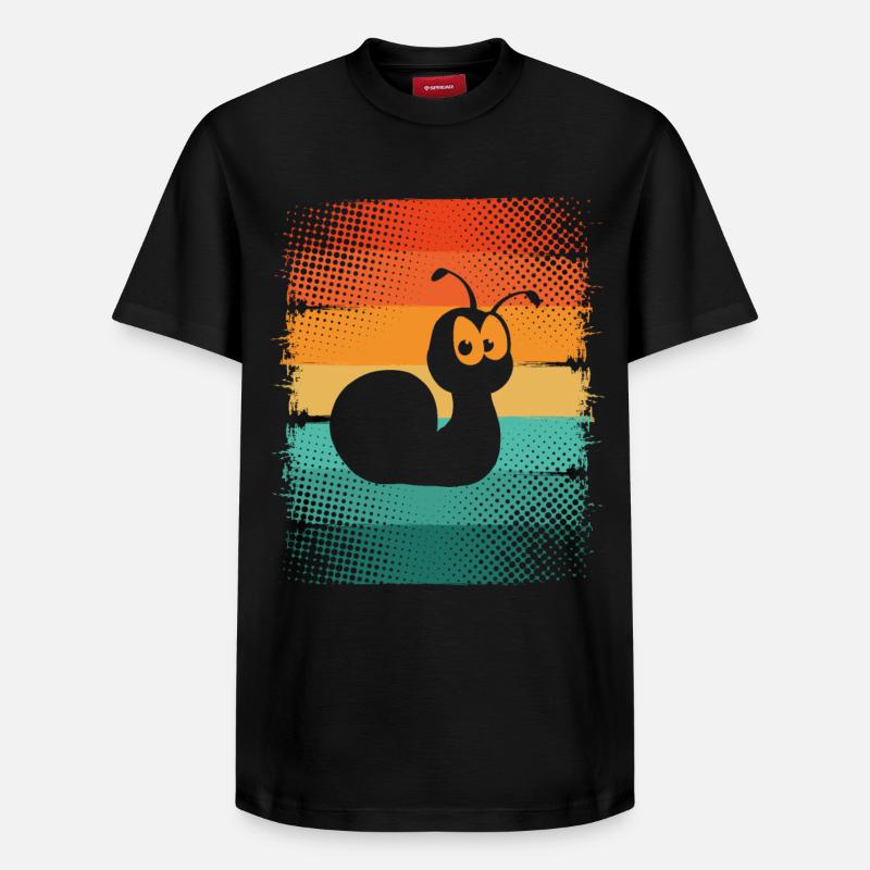 Escargot - T-shirt unisexe décontracté en coton Supima – de SPREAD - noir