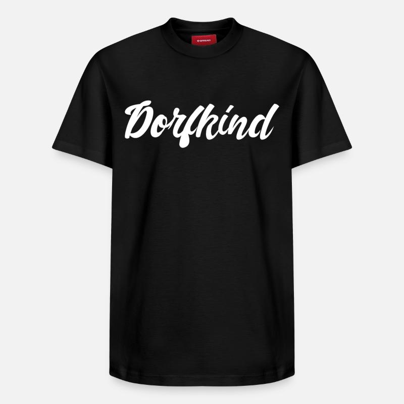 Dorfkind - Relaxed Unisex Supima Cotton T-Shirt – von SPREAD - Schwarz