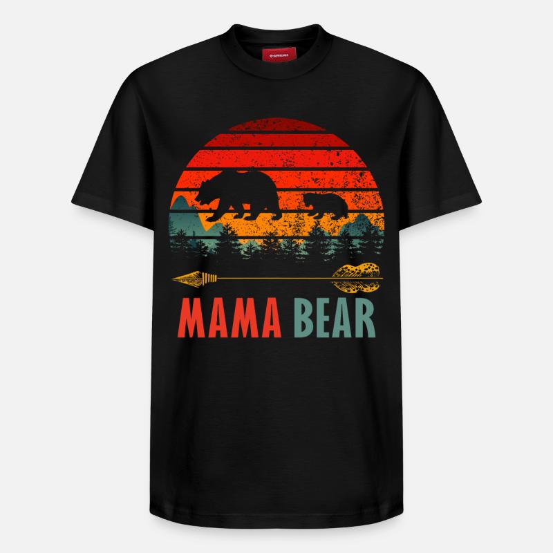 Mama Bär - Relaxed Unisex Supima Cotton T-Shirt – von SPREAD - Schwarz