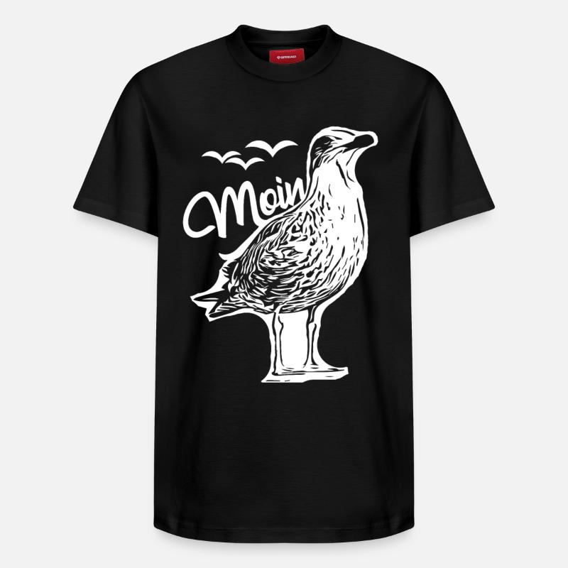 Mouettes Moin Mouettes - T-shirt unisexe décontracté en coton Supima – de SPREAD - noir