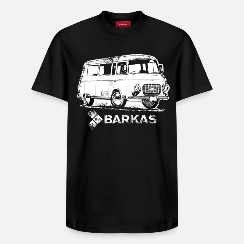 Barkas B1000 blanc - T-shirt unisexe décontracté en coton Supima – de SPREAD - noir