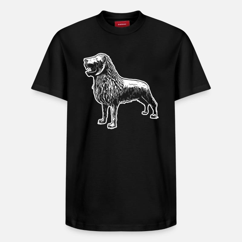 Braunschweiger Löwe - Relaxed Unisex Supima Cotton T-Shirt – von SPREAD - Schwarz