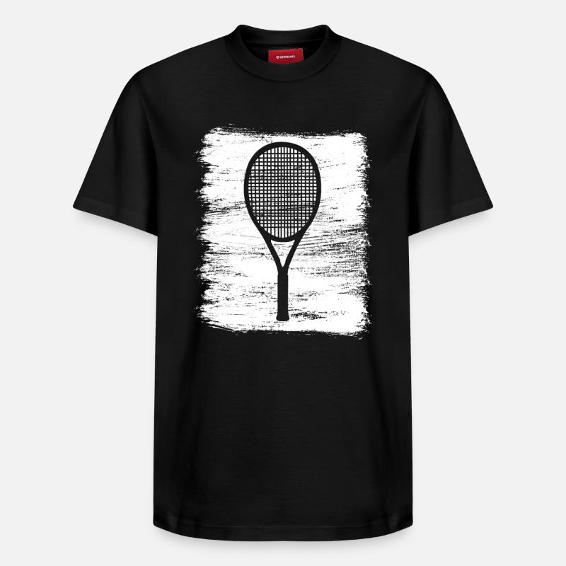 Raquette - T-shirt unisexe décontracté en coton Supima – de SPREAD - noir