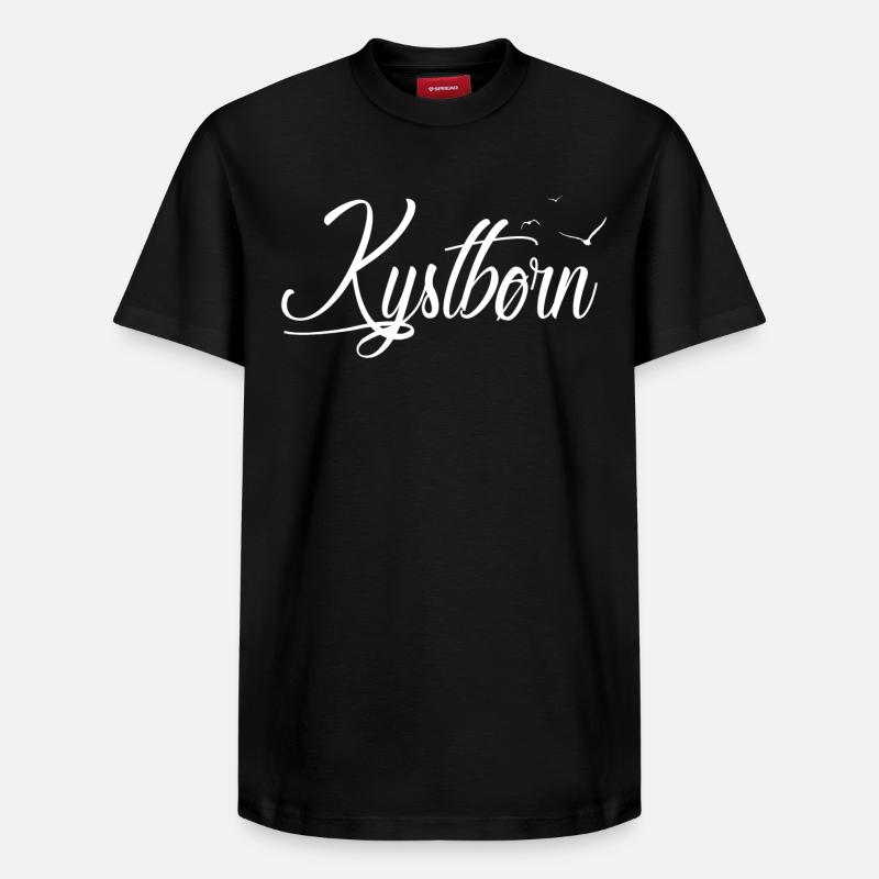 Kystbørn - Enfant côtier - T-shirt unisexe décontracté en coton Supima – de SPREAD - noir