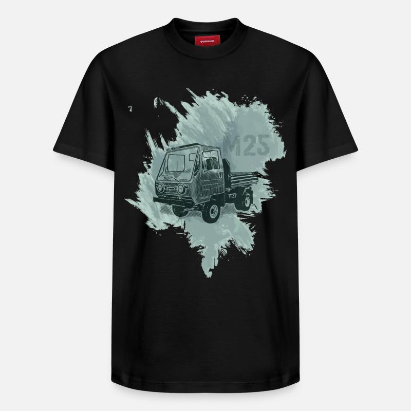 M25 Multicar - Relaxed Unisex Supima Cotton T-Shirt – von SPREAD - Schwarz