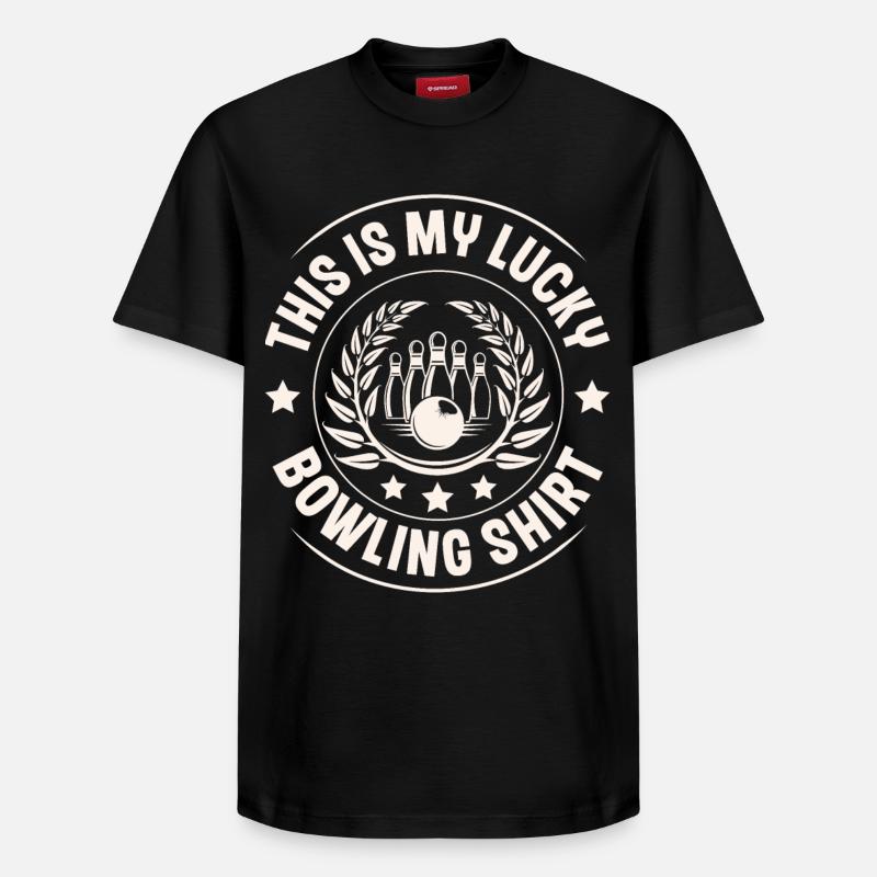 Bowling - Relaxed Unisex Supima Cotton T-Shirt – von SPREAD - Schwarz