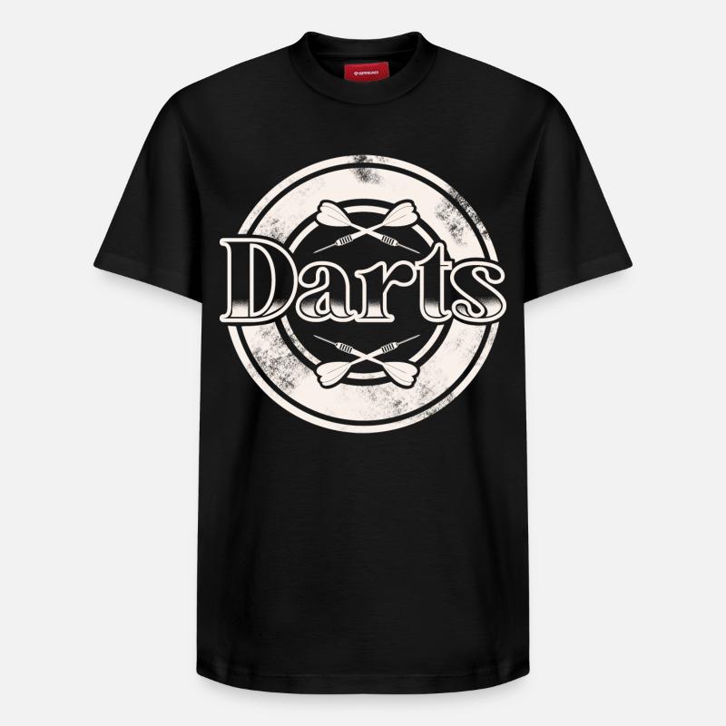 Dart Darten Darts - Relaxed Unisex Supima Cotton T-Shirt – von SPREAD - Schwarz