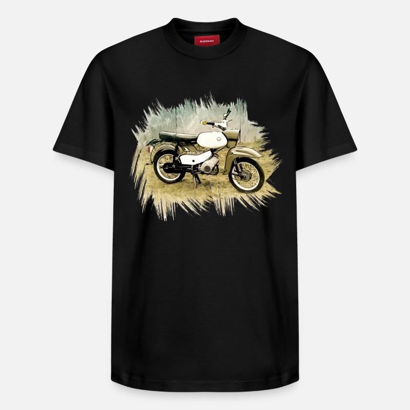 Simson SR 4/4 Hawk - T-shirt unisexe décontracté en coton Supima – de SPREAD - noir