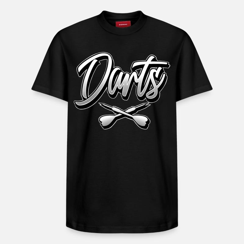 Fléchettes - T-shirt unisexe décontracté en coton Supima – de SPREAD - noir