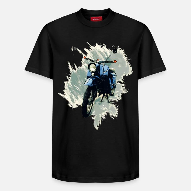Simson Hirondelle - T-shirt unisexe décontracté en coton Supima – de SPREAD - noir