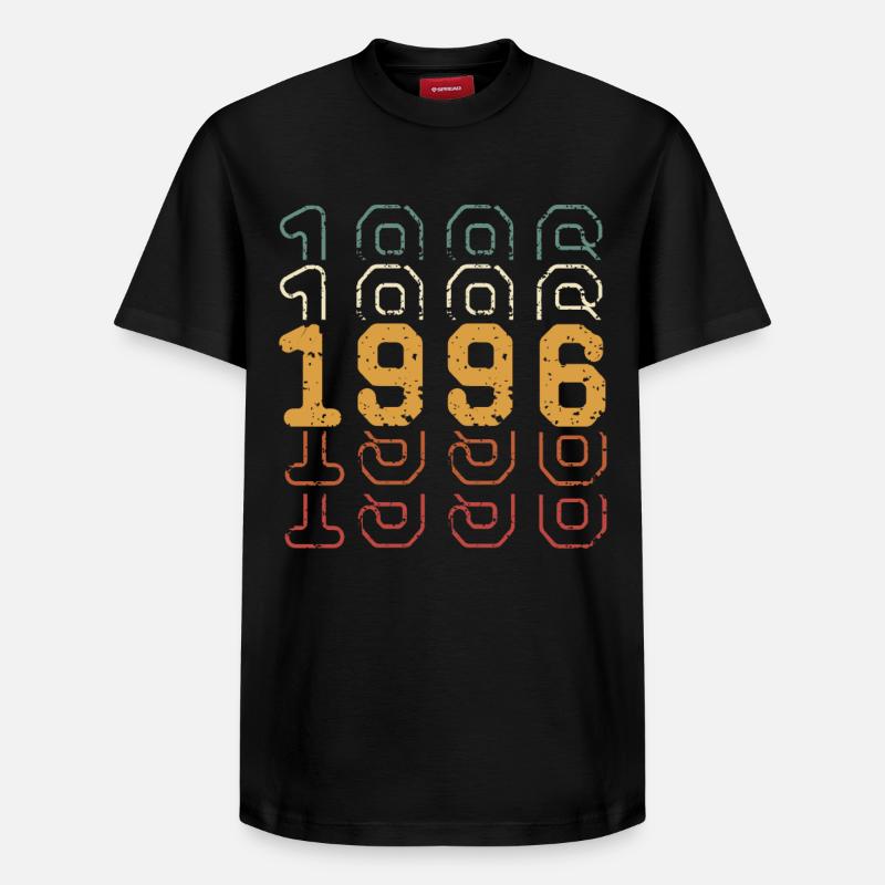1996 - T-shirt unisexe décontracté en coton Supima – de SPREAD - noir