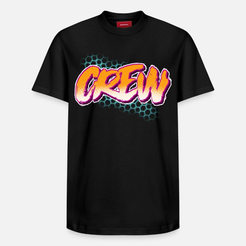 Équipage - T-shirt unisexe décontracté en coton Supima – de SPREAD - noir