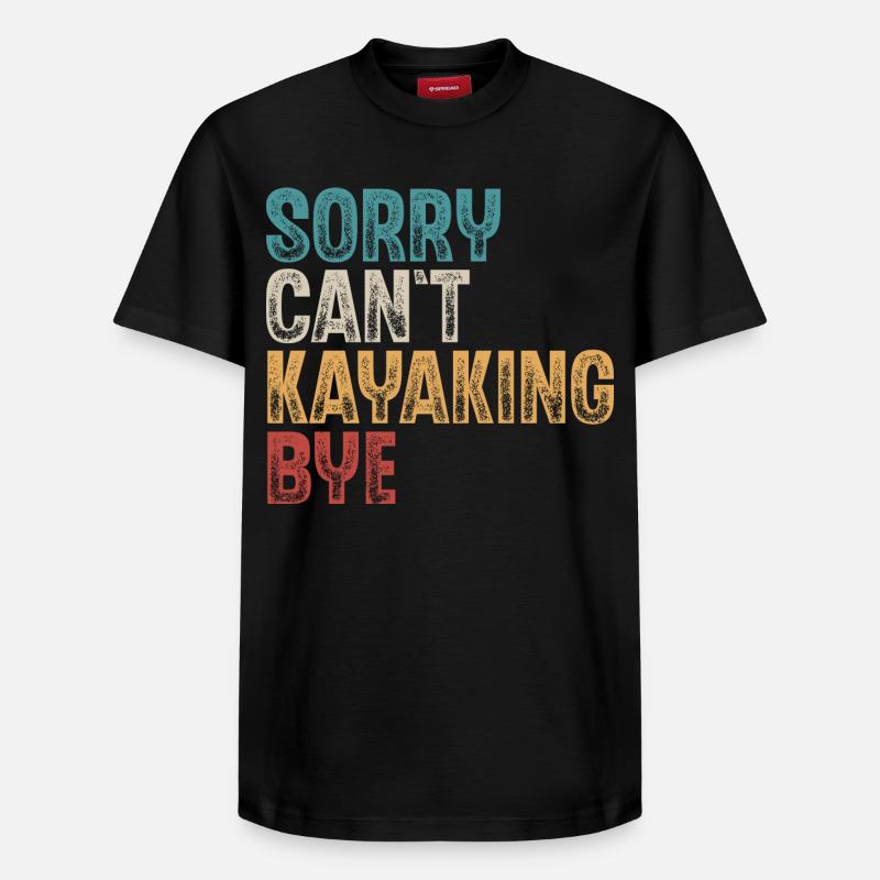 Kajak Kajakfahrer Kajaker - Relaxed Unisex Supima Cotton T-Shirt – von SPREAD - Schwarz