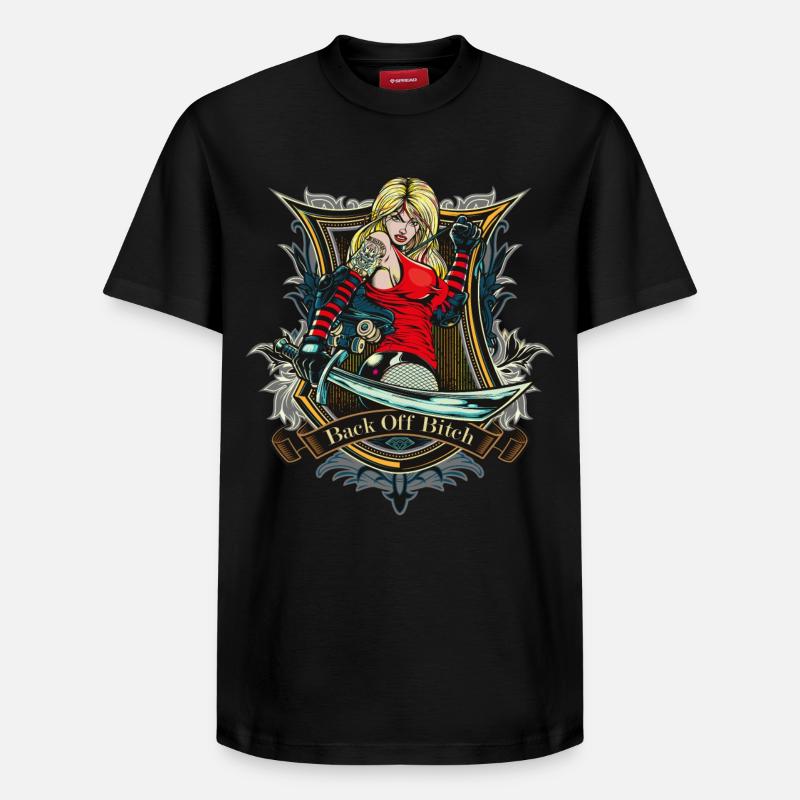 Backoff - Relaxed Unisex Supima Cotton T-Shirt – von SPREAD - Schwarz
