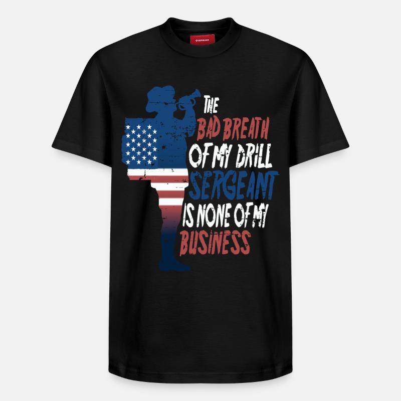 Drill Sergeant - Relaxed Unisex Supima Cotton T-Shirt – von SPREAD - Schwarz