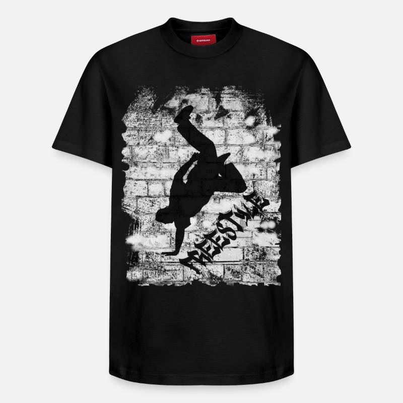 Nage libre - T-shirt unisexe décontracté en coton Supima – de SPREAD - noir