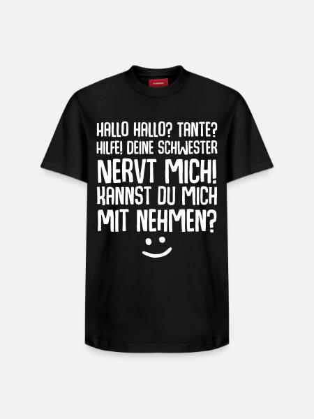Tante Nichte Neffe - Relaxed Unisex Supima Cotton T-Shirt – von SPREAD - Schwarz