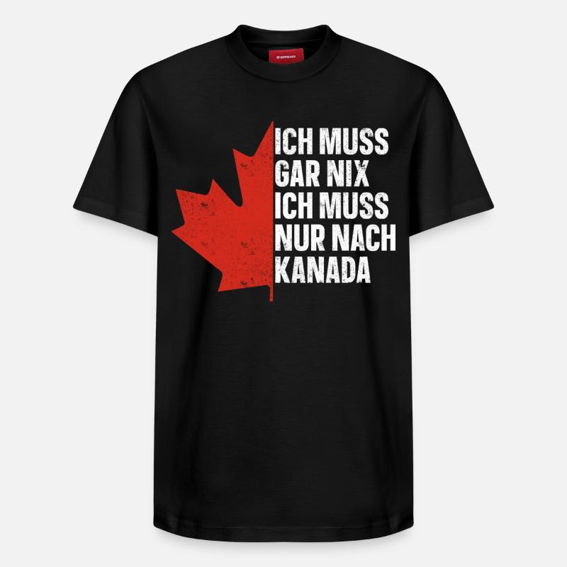 Kanada - Relaxed Unisex Supima Cotton T-Shirt – von SPREAD - Schwarz