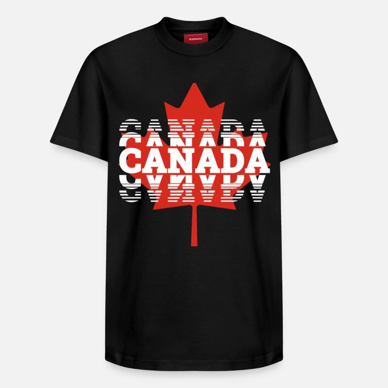 Kanada - Relaxed Unisex Supima Cotton T-Shirt – von SPREAD - Schwarz