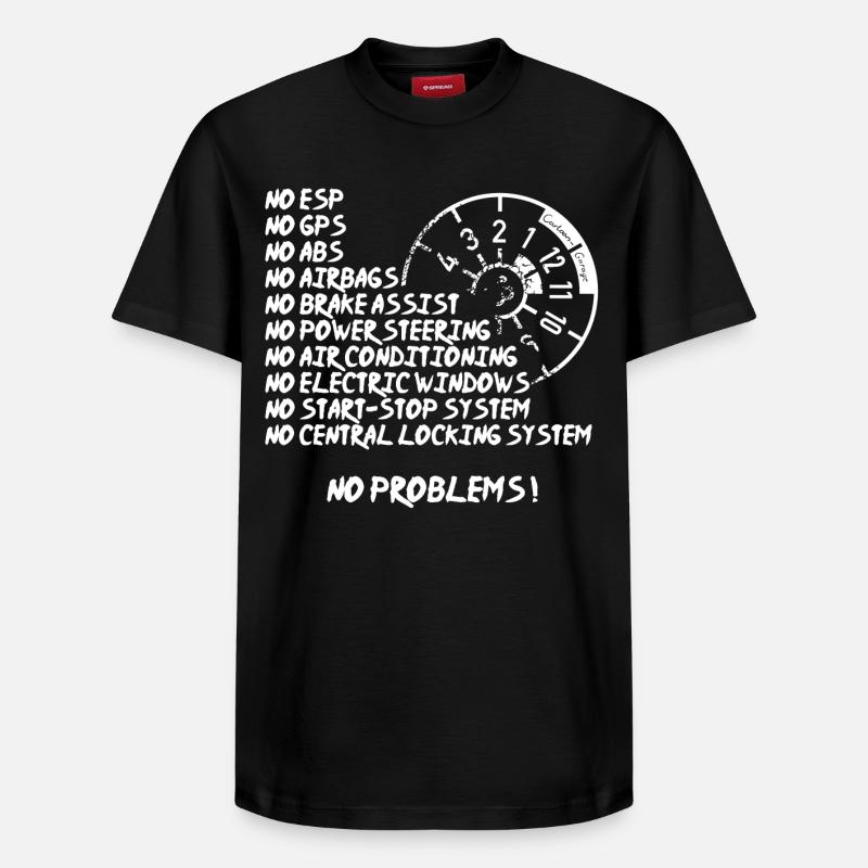No Problems - Relaxed Unisex Supima Cotton T-Shirt – von SPREAD - Schwarz