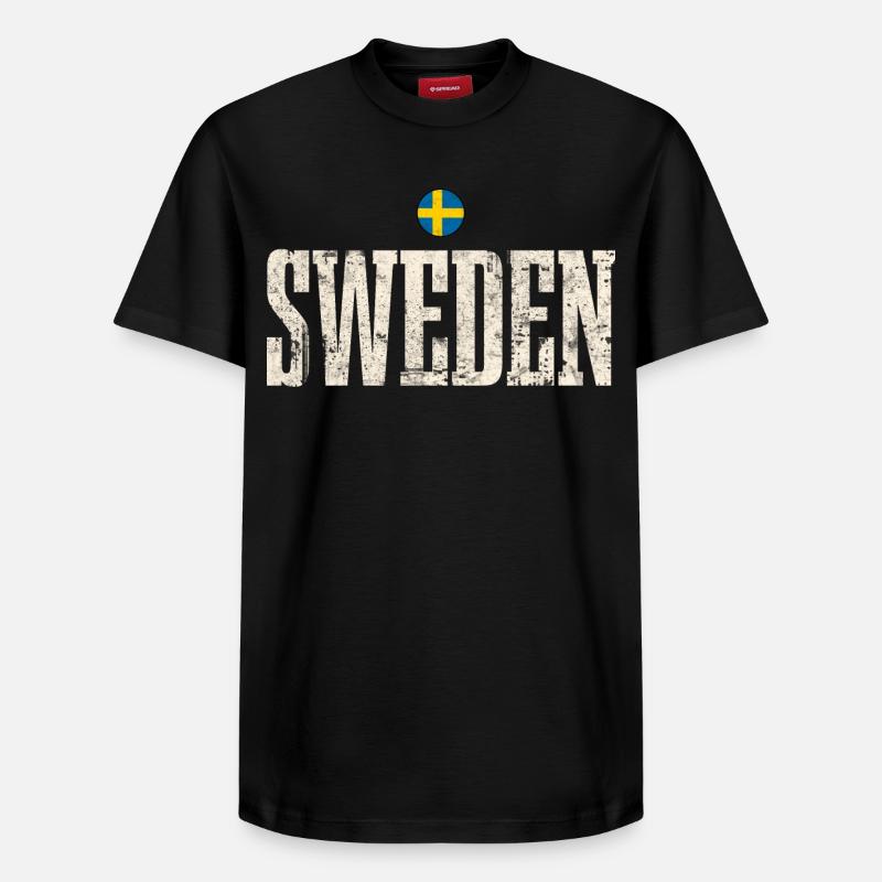 Suède - T-shirt unisexe décontracté en coton Supima – de SPREAD - noir