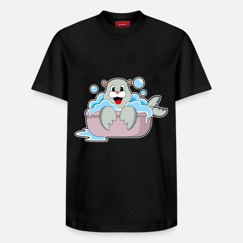 Étanchéité dans la baignoire - T-shirt unisexe décontracté en coton Supima – de SPREAD - noir